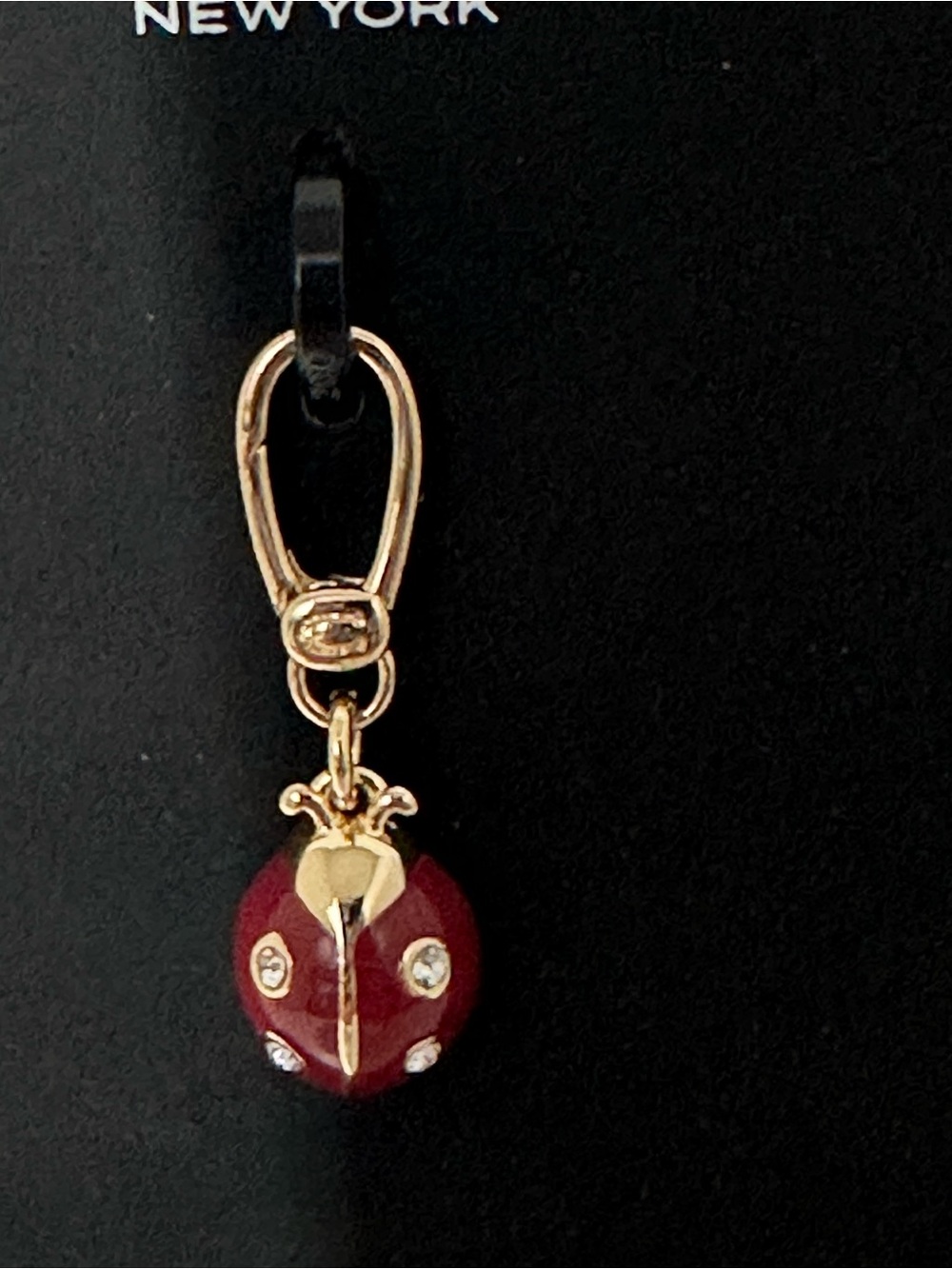 Coach Collectible Red and Gold Ladybug Charm Clip - Picture 6 of 6